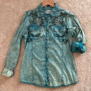 Roar button down shirt